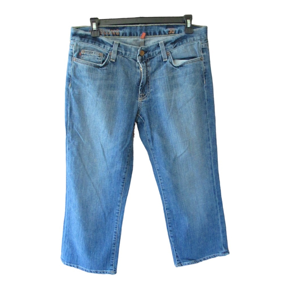 J Crew Hip Slung Cropped Denim Jeans